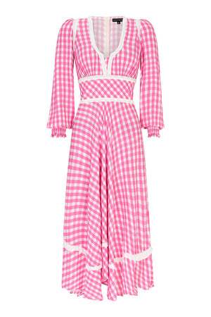 Pink gingham dress - Coco Fennell