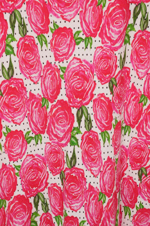 Polkadot rose maxi keyhole dress *PRE-ORDER* - Coco Fennell