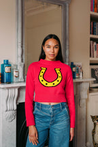 Lucky Horseshoe Cropped Jumper
