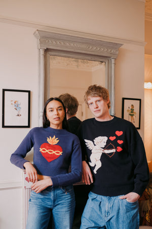 Sacred Heart Cropped Jumper *pre-order*