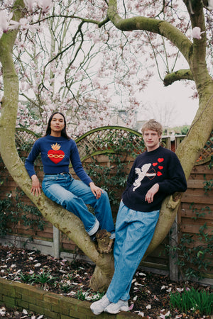 Sacred Heart Cropped Jumper *pre-order*