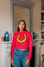 Lucky Horseshoe Cropped Jumper