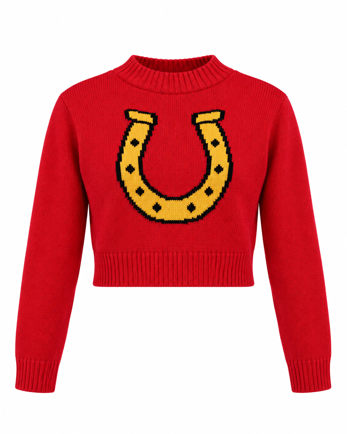 Lucky Horseshoe Cropped Jumper