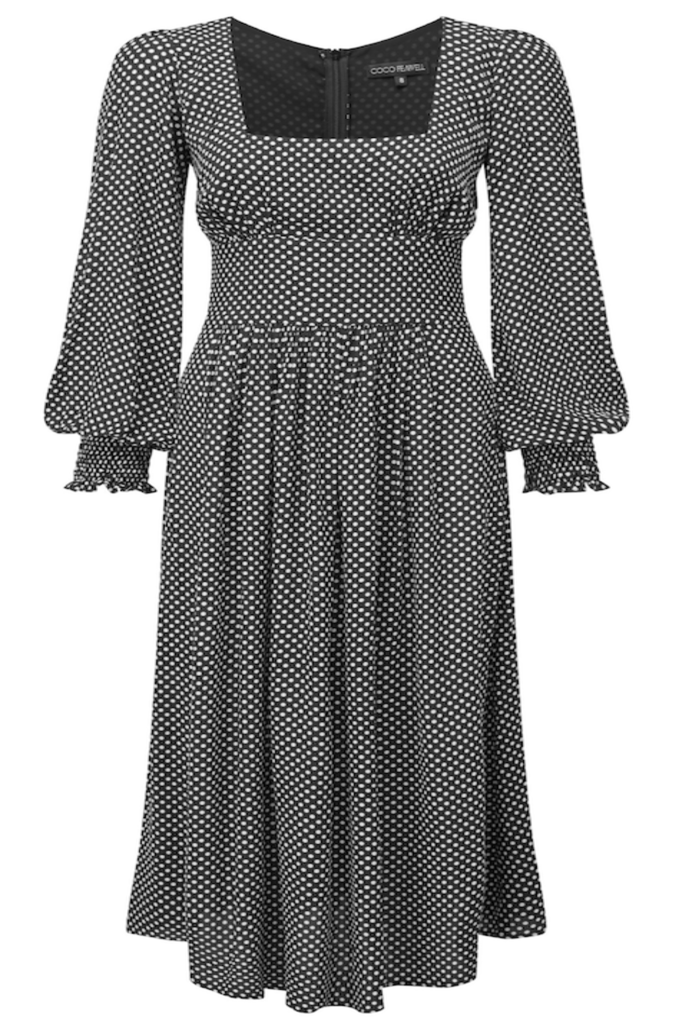 Black polkadot Dolly dress - Coco Fennell