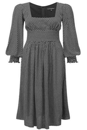 Black polkadot Dolly dress - Coco Fennell