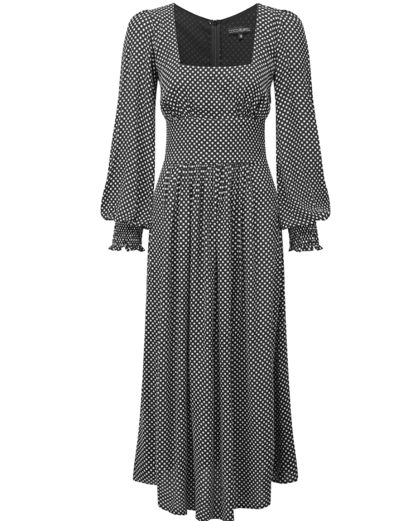 Black polkadot Dolly dress - Coco Fennell