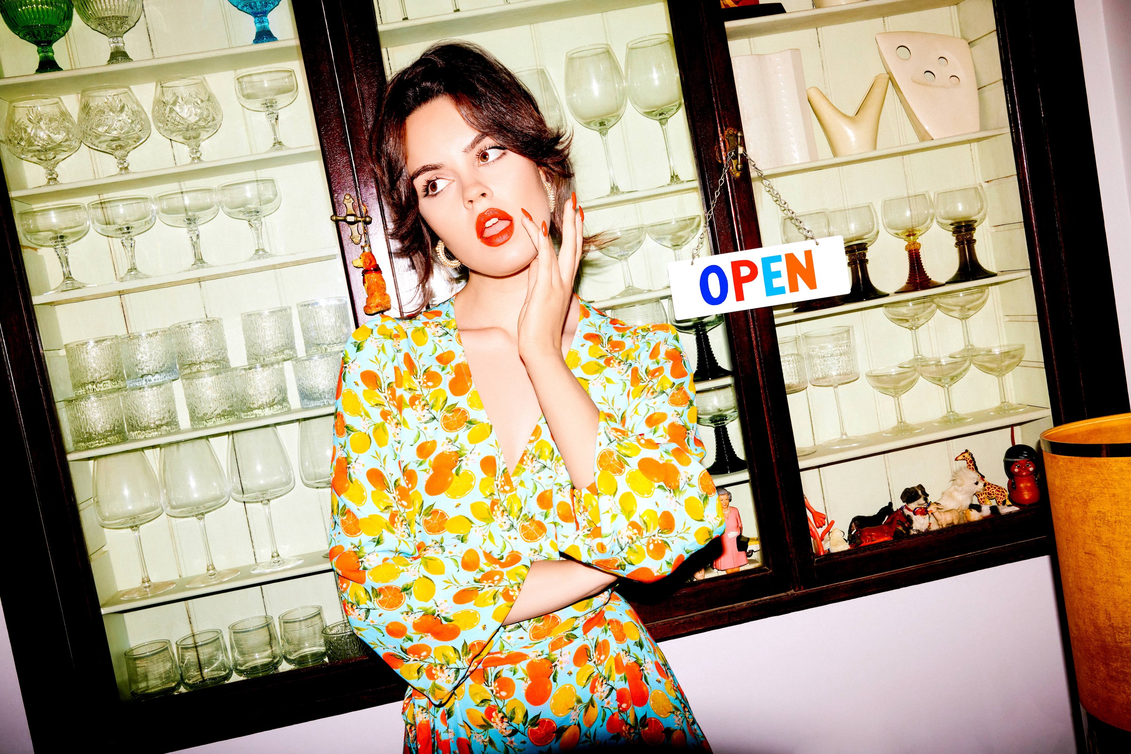 Citrus Wrap Dress