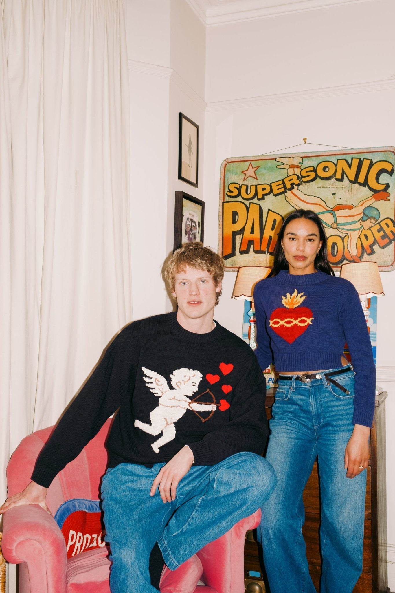 Cupid's heart Unisex Jumper *pre - order* - Coco Fennell