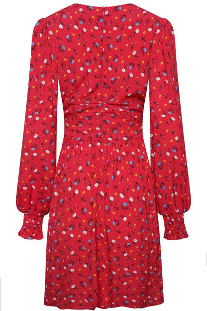 Ditsy lace up mini dress *PRE - ORDER* - Coco Fennell