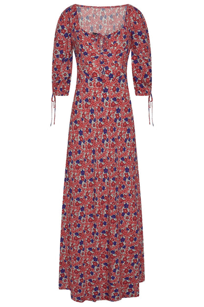 Red Floral Loren Dress - Coco Fennell