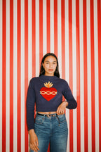 Sacred Heart Cropped Jumper *pre - order* - Coco Fennell