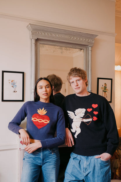 Sacred Heart Cropped Jumper *pre - order* - Coco Fennell