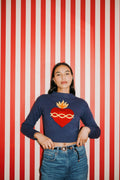 Sacred Heart Cropped Jumper *pre - order* - Coco Fennell