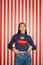 Sacred Heart Cropped Jumper *pre - order* - Coco Fennell