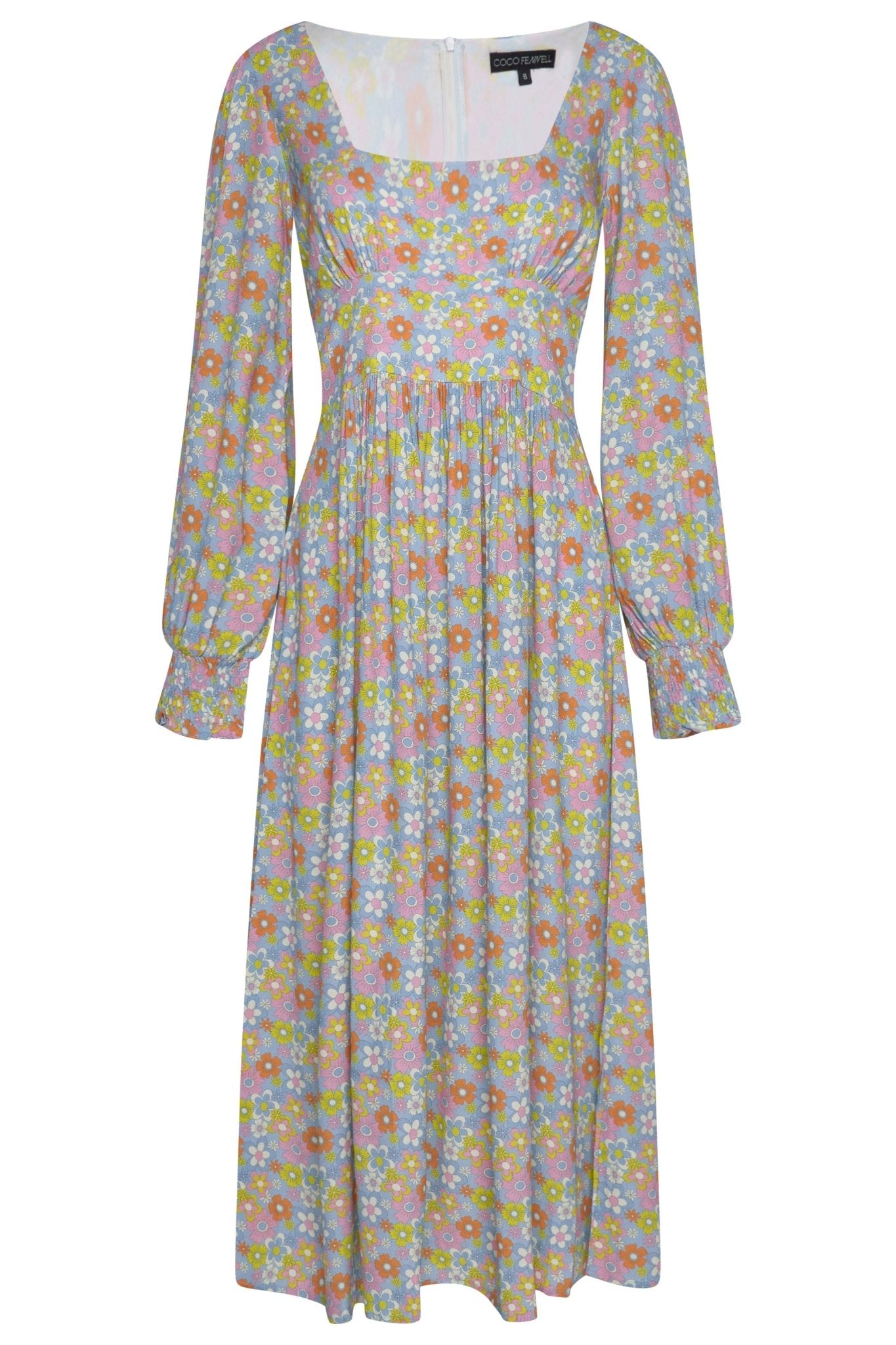 Sixties Flower Dolly Dress - Coco Fennell