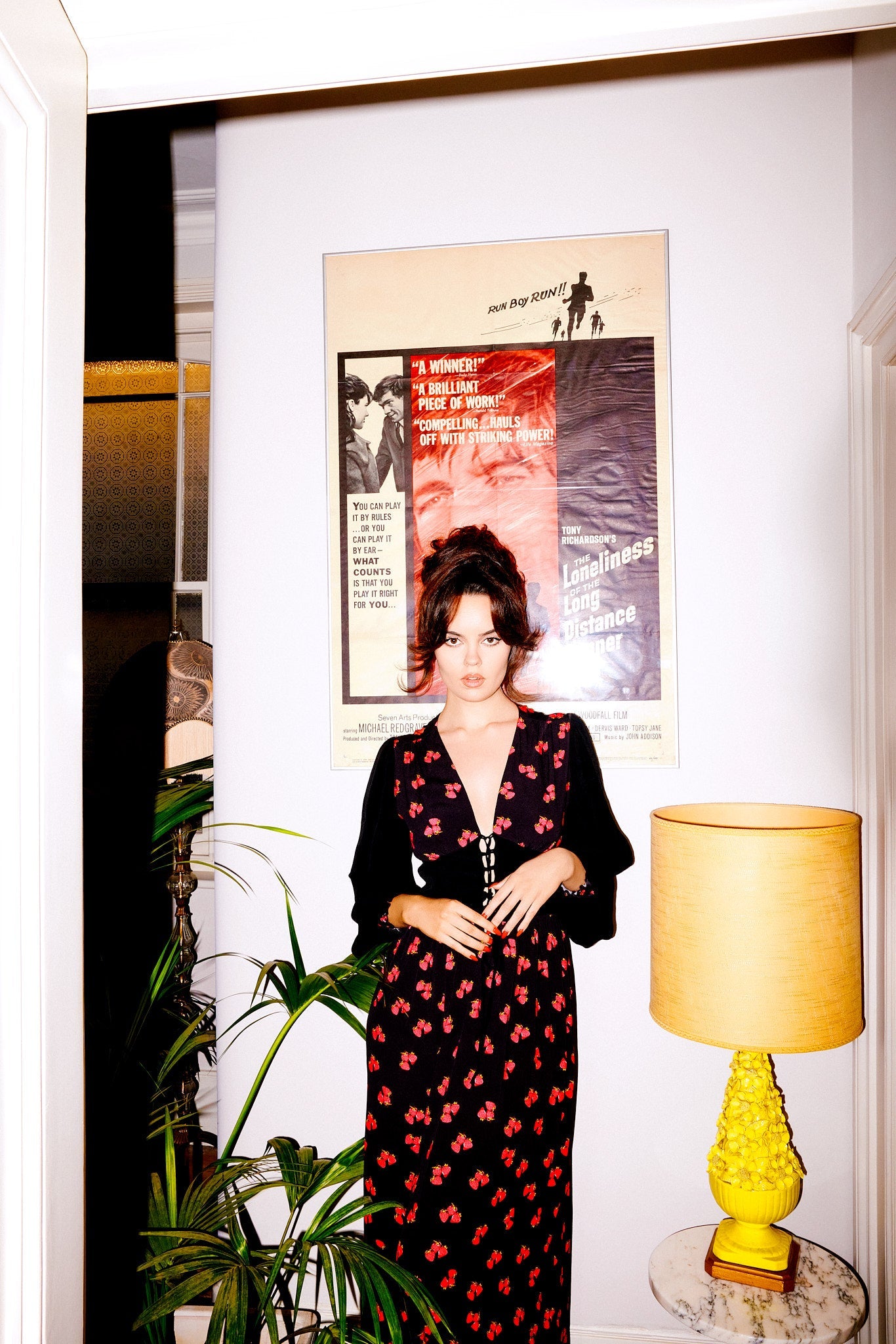 Strawberry lace up front dress *PRE - ORDER* - Coco Fennell