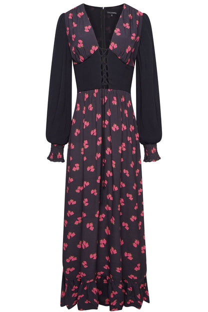 Strawberry lace up front dress *PRE - ORDER* - Coco Fennell