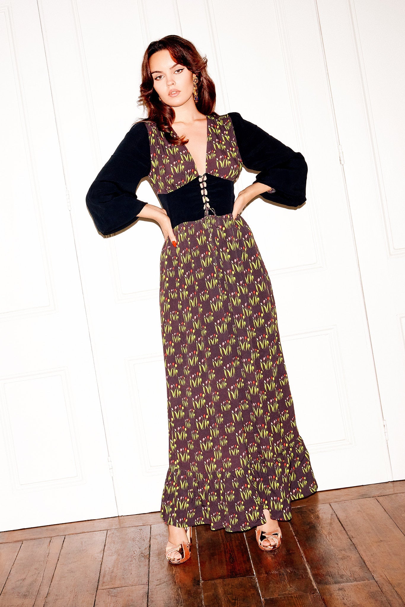 Tulip lace up dress *PRE - ORDER* - Coco Fennell