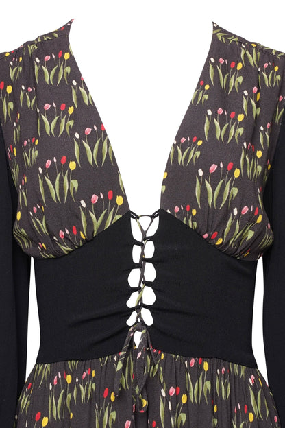 Tulip lace up dress *PRE - ORDER* - Coco Fennell