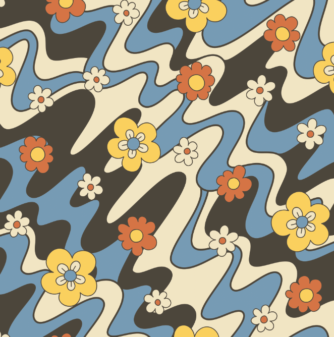 Wavy Flower Skirt - Coco Fennell