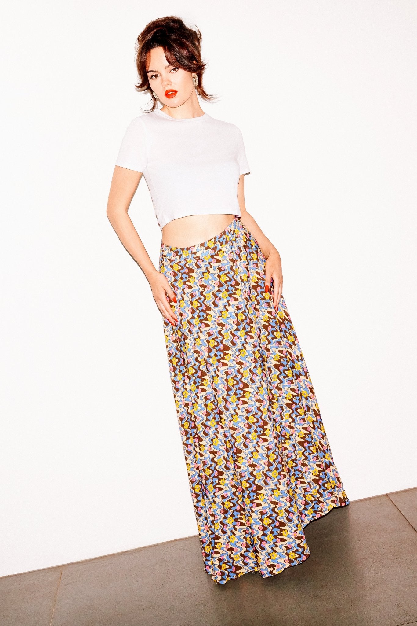 Wavy Flower Skirt - Coco Fennell