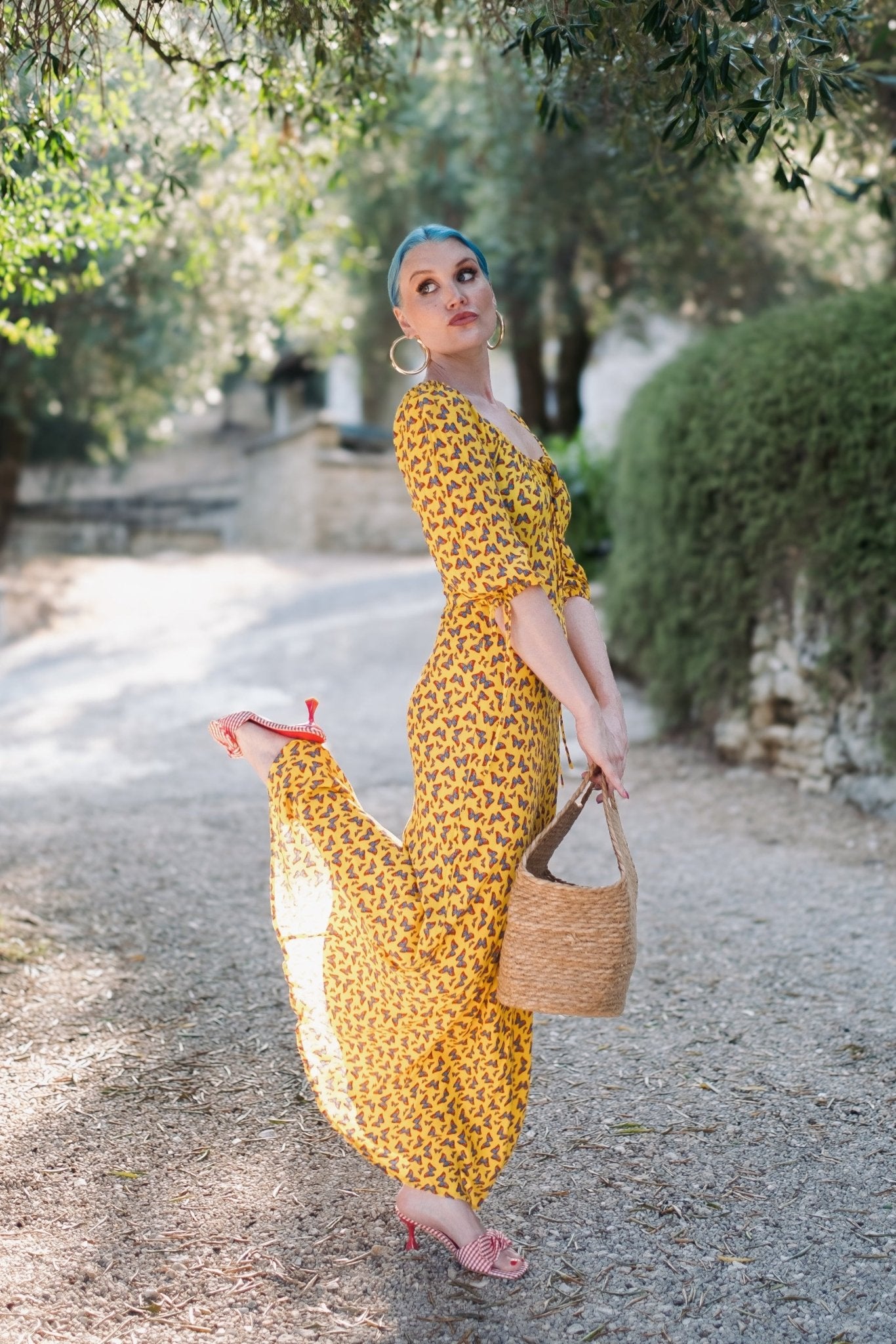 Yellow Loren Butterfly Dress - Coco Fennell