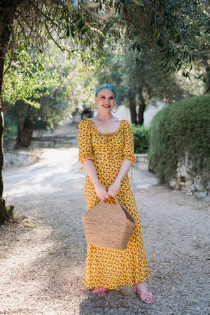Yellow Loren Butterfly Dress - Coco Fennell