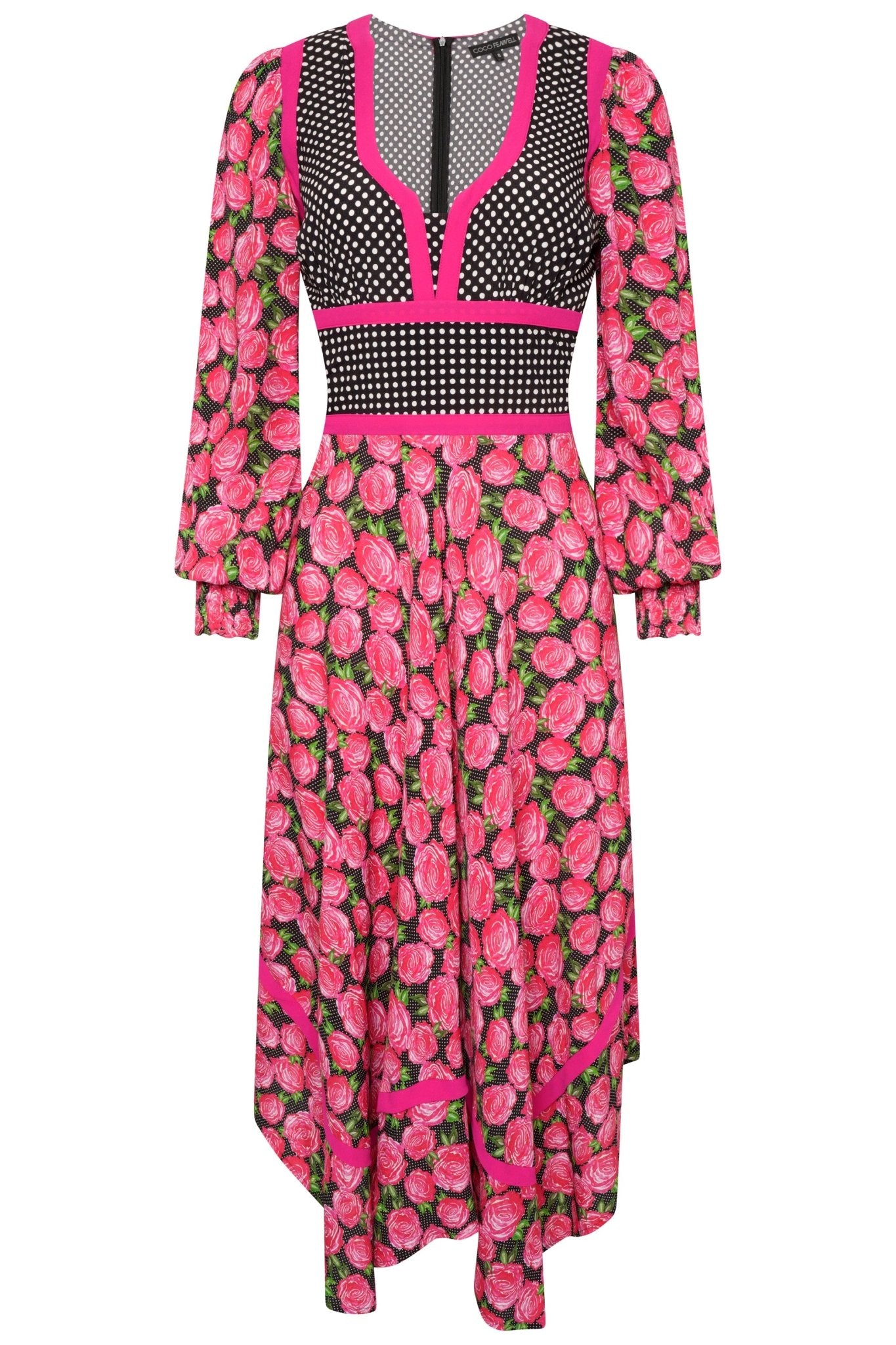 Black rose dirndl dress *PRE-ORDER* - Coco Fennell