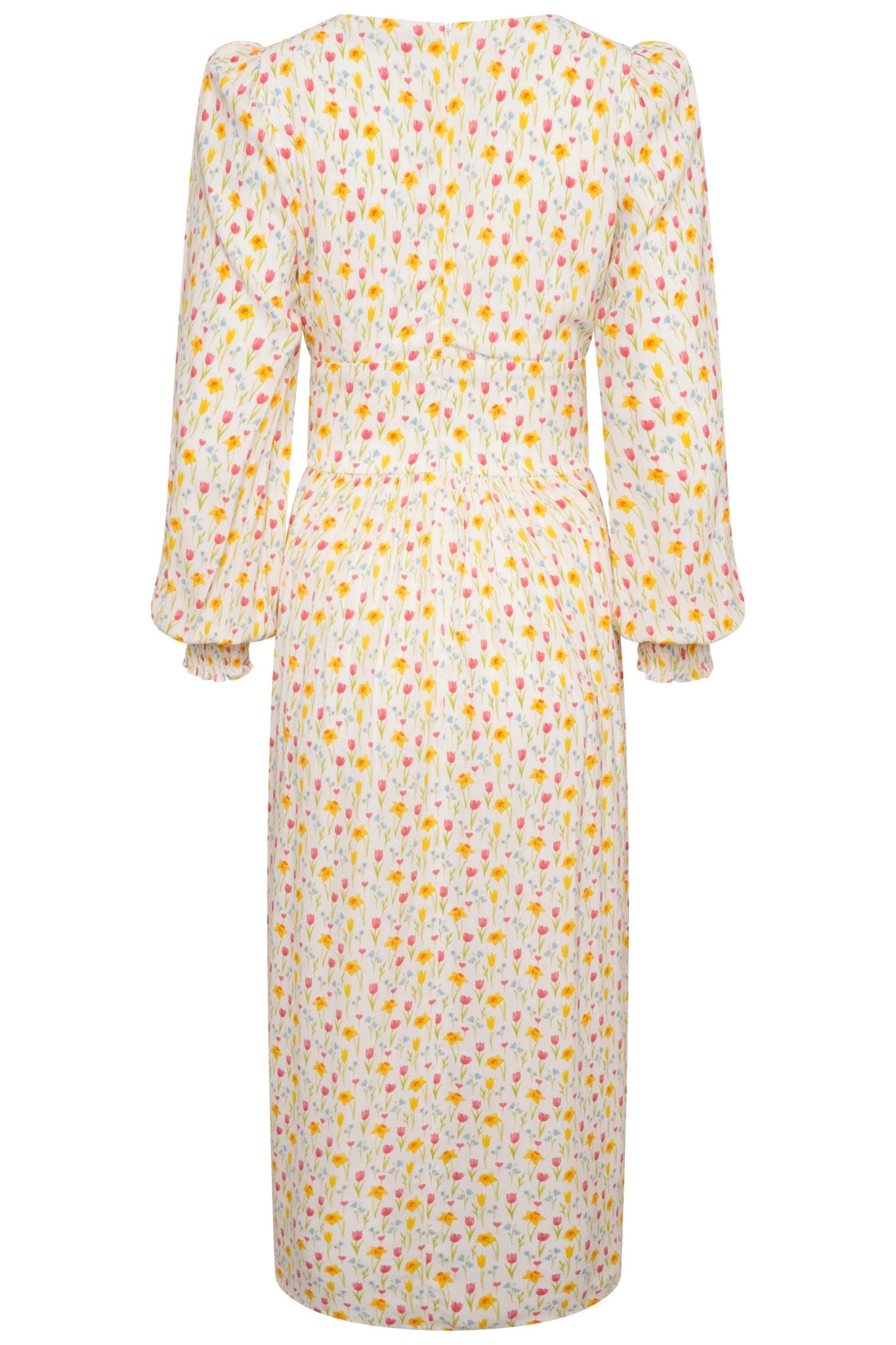 Coco Fennell Daffodil Print Viscose Crepe Dolly Dress