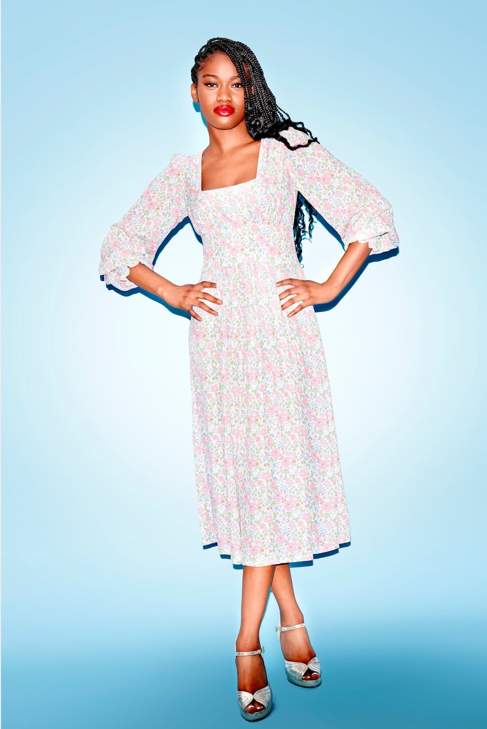 Ditsy pink dolly dress - Coco Fennell