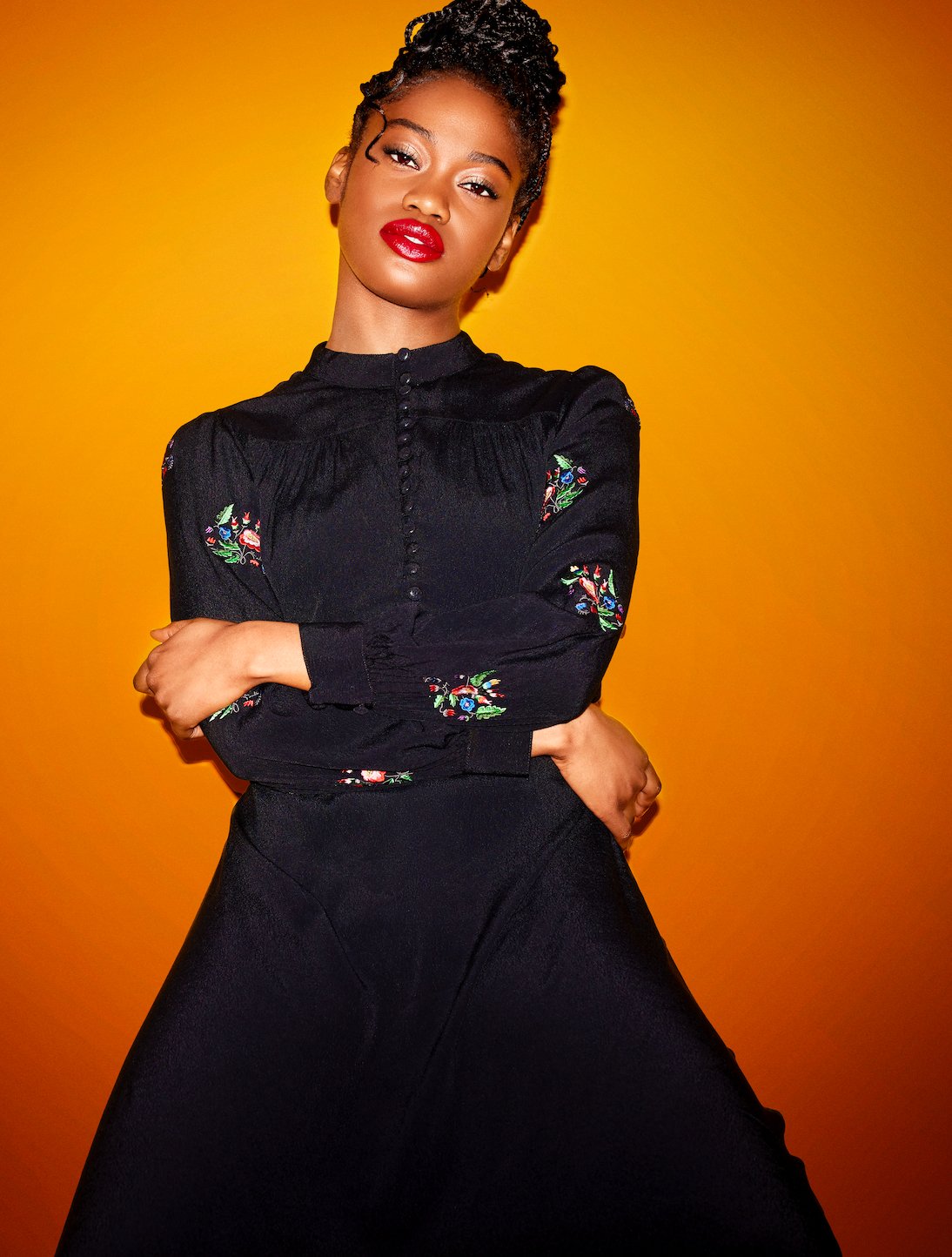 Flower bunch embroidery dress - Coco Fennell