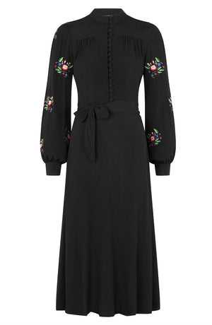 Flower bunch embroidery dress - Coco Fennell