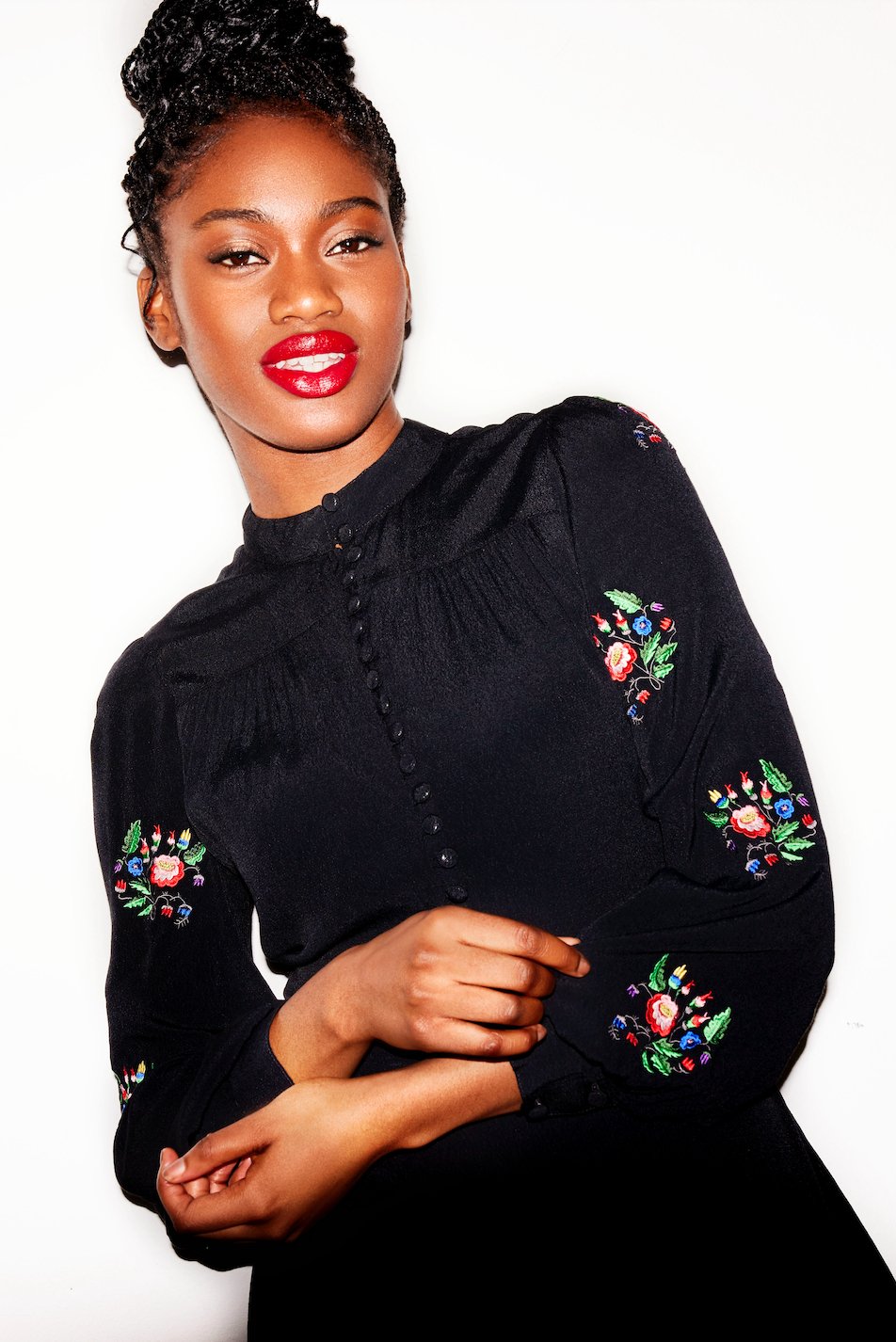 Flower bunch embroidery dress - Coco Fennell