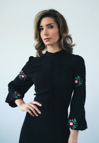 Flower bunch embroidery dress - Coco Fennell