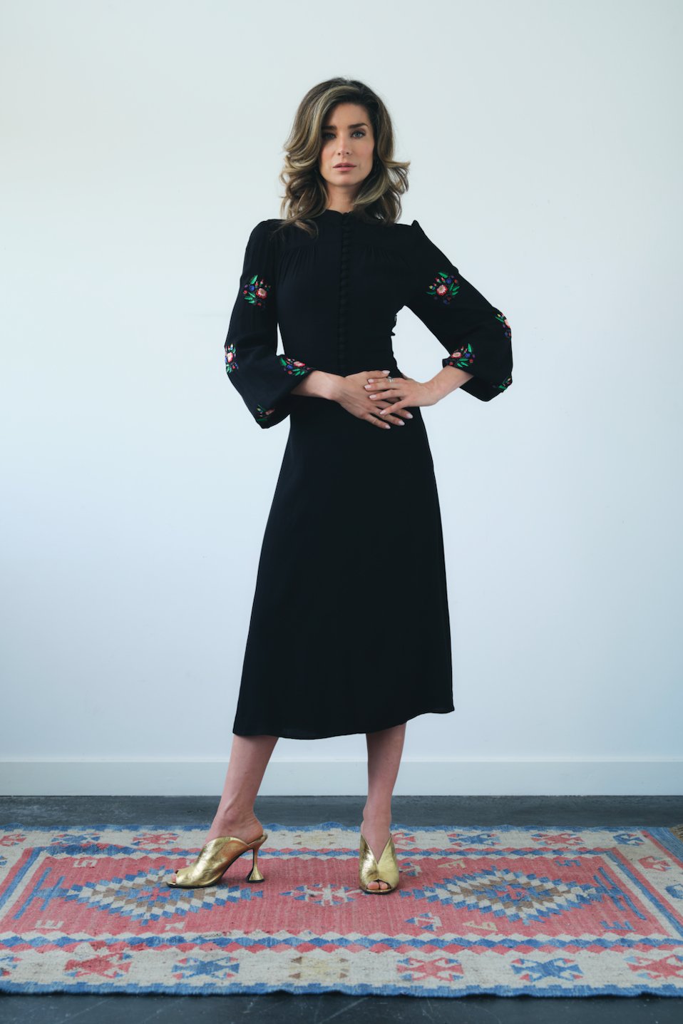 Flower bunch embroidery dress - Coco Fennell