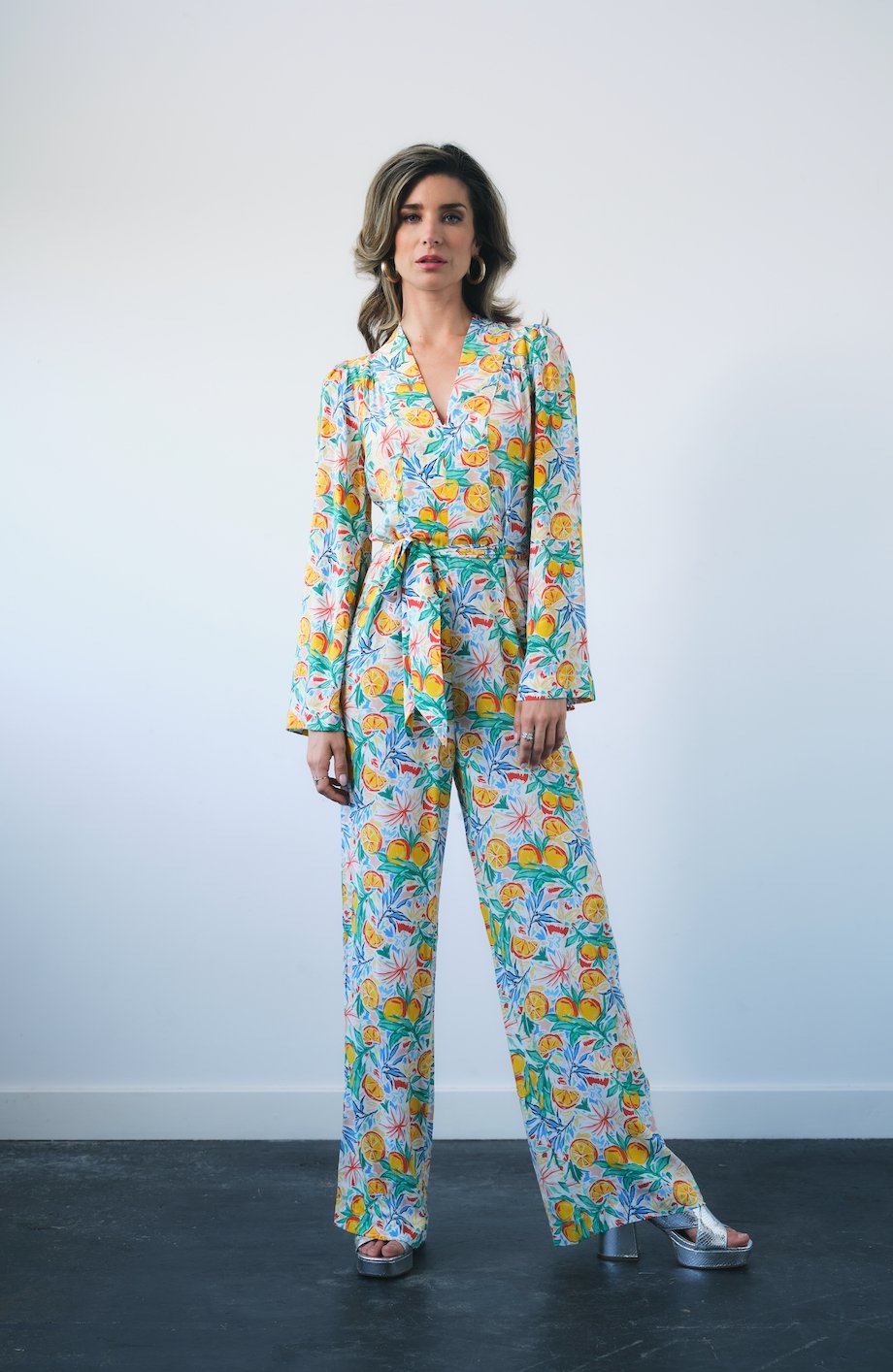 Fruit print jumpsuit sales