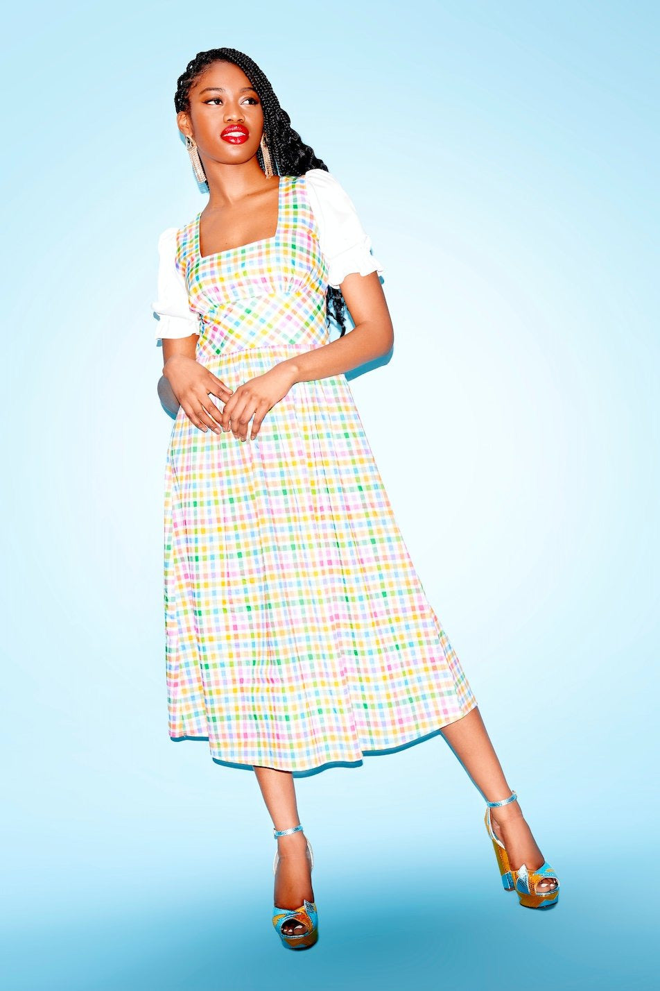 Gingham dirndl dress - Coco Fennell