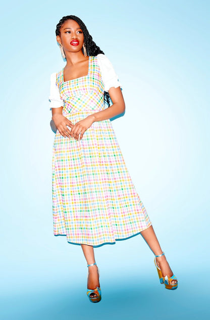 Gingham dirndl dress - Coco Fennell