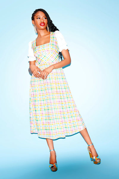 Gingham Cotton Dirndl Dress – Coco Fennell