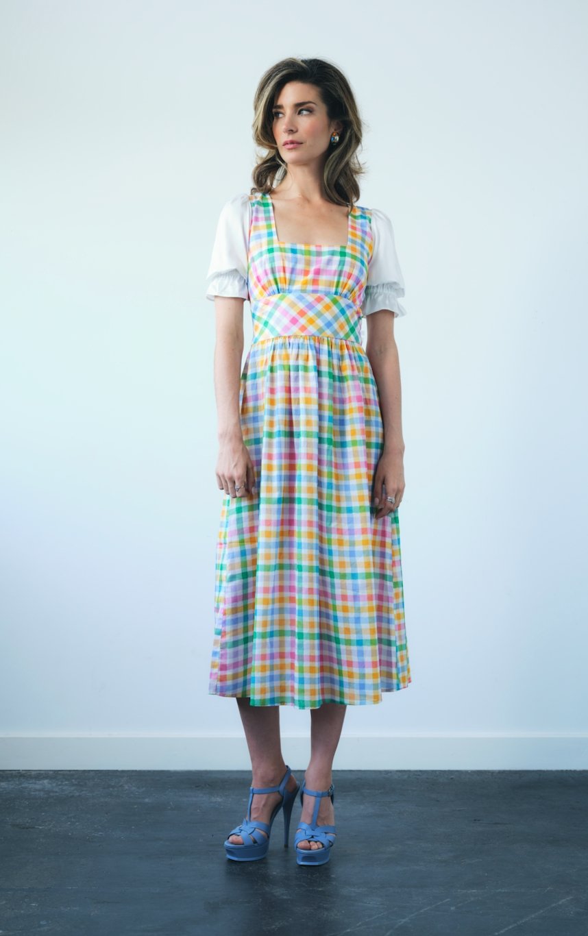 Gingham dirndl dress - Coco Fennell