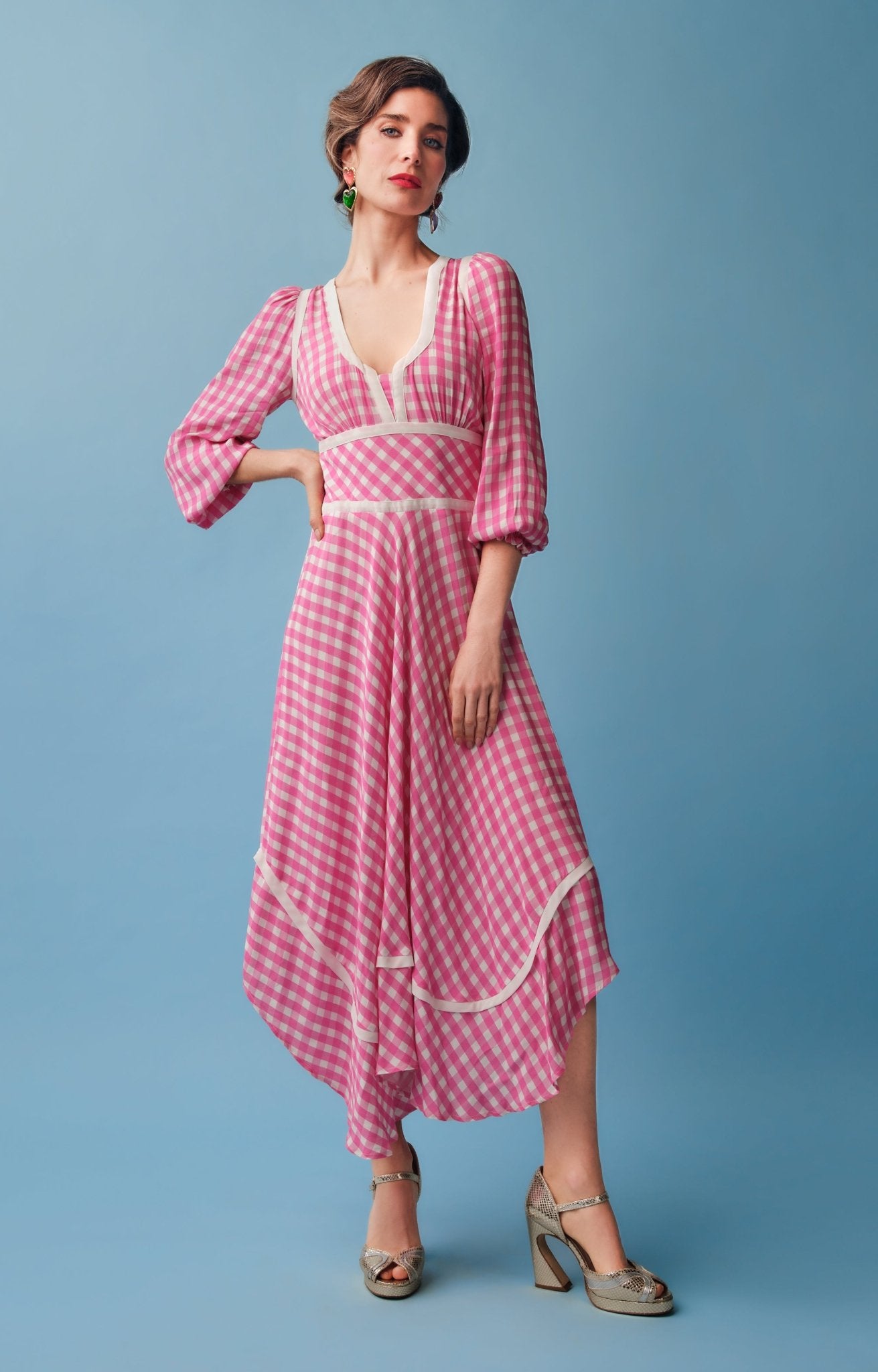 Gingham pink dirndl dress *PRE-ORDER* - Coco Fennell