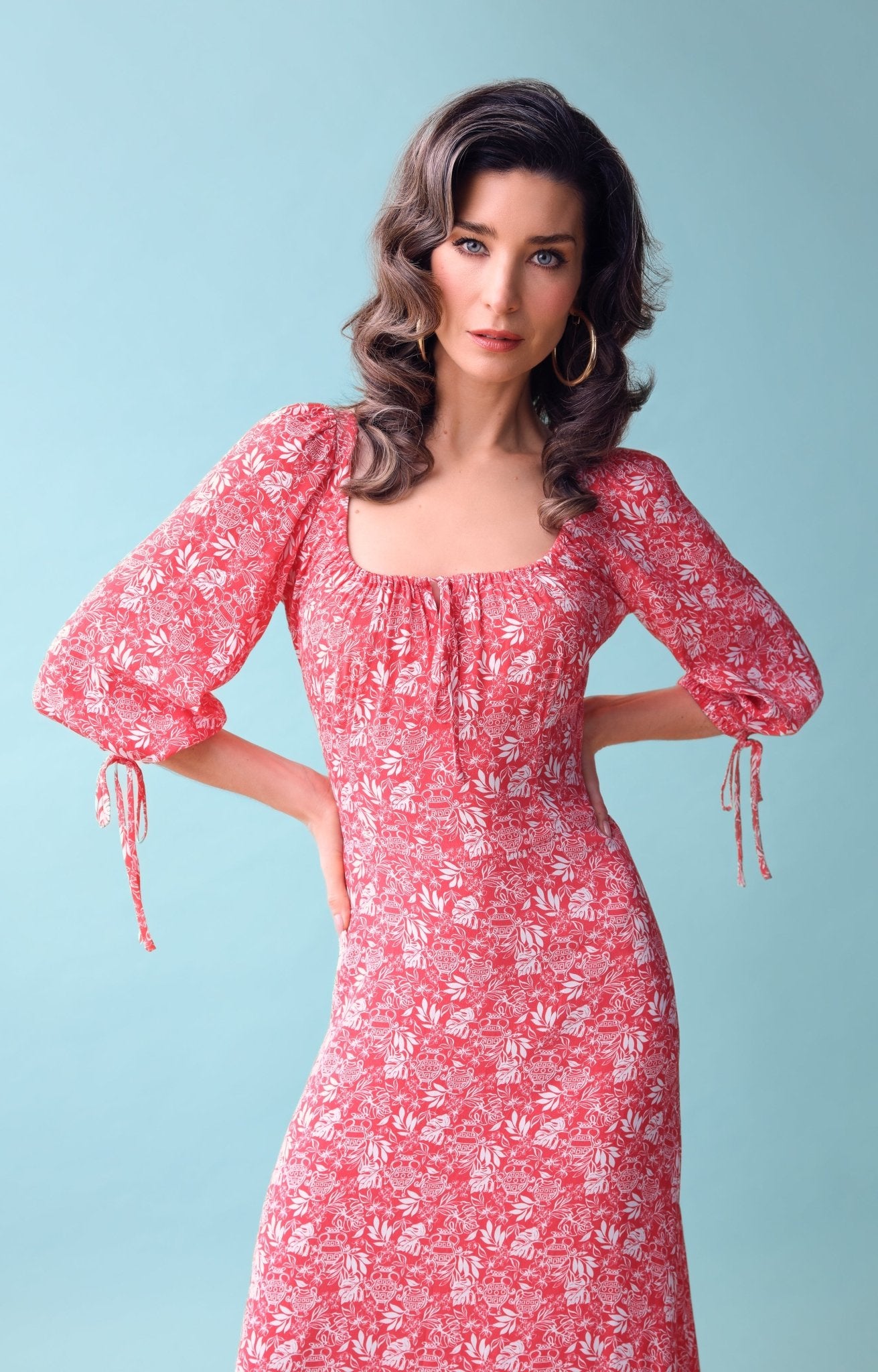 Leaf and vase dress *PRE-ORDER* - Coco Fennell