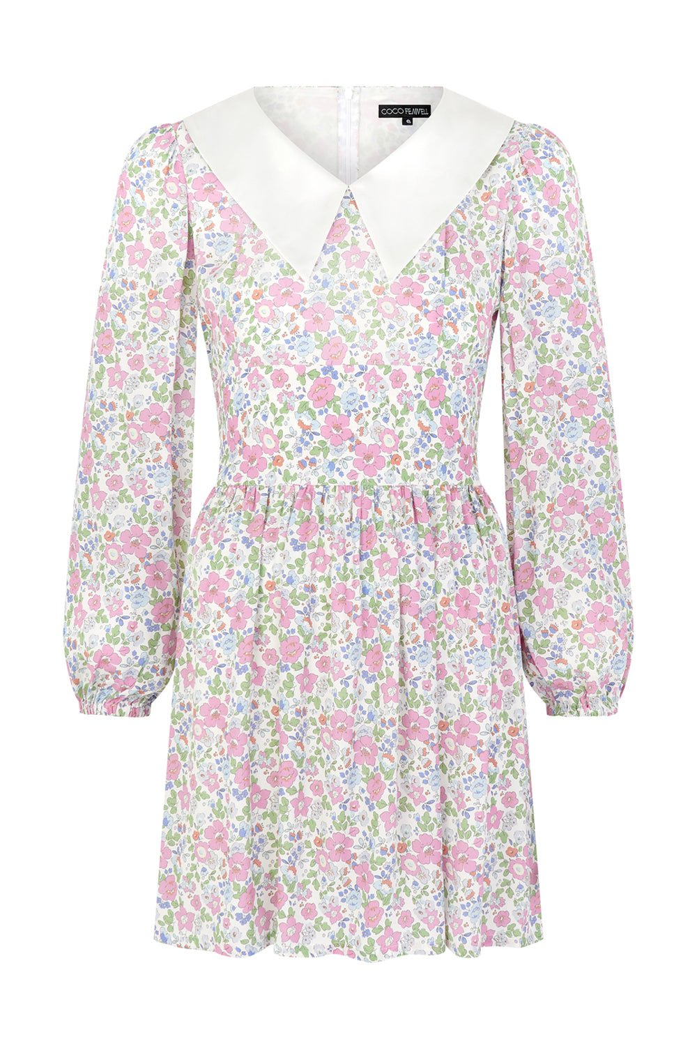 Pink ditsy mini dress - Coco Fennell