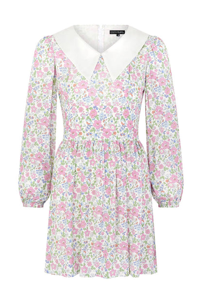 Pink ditsy mini dress - Coco Fennell