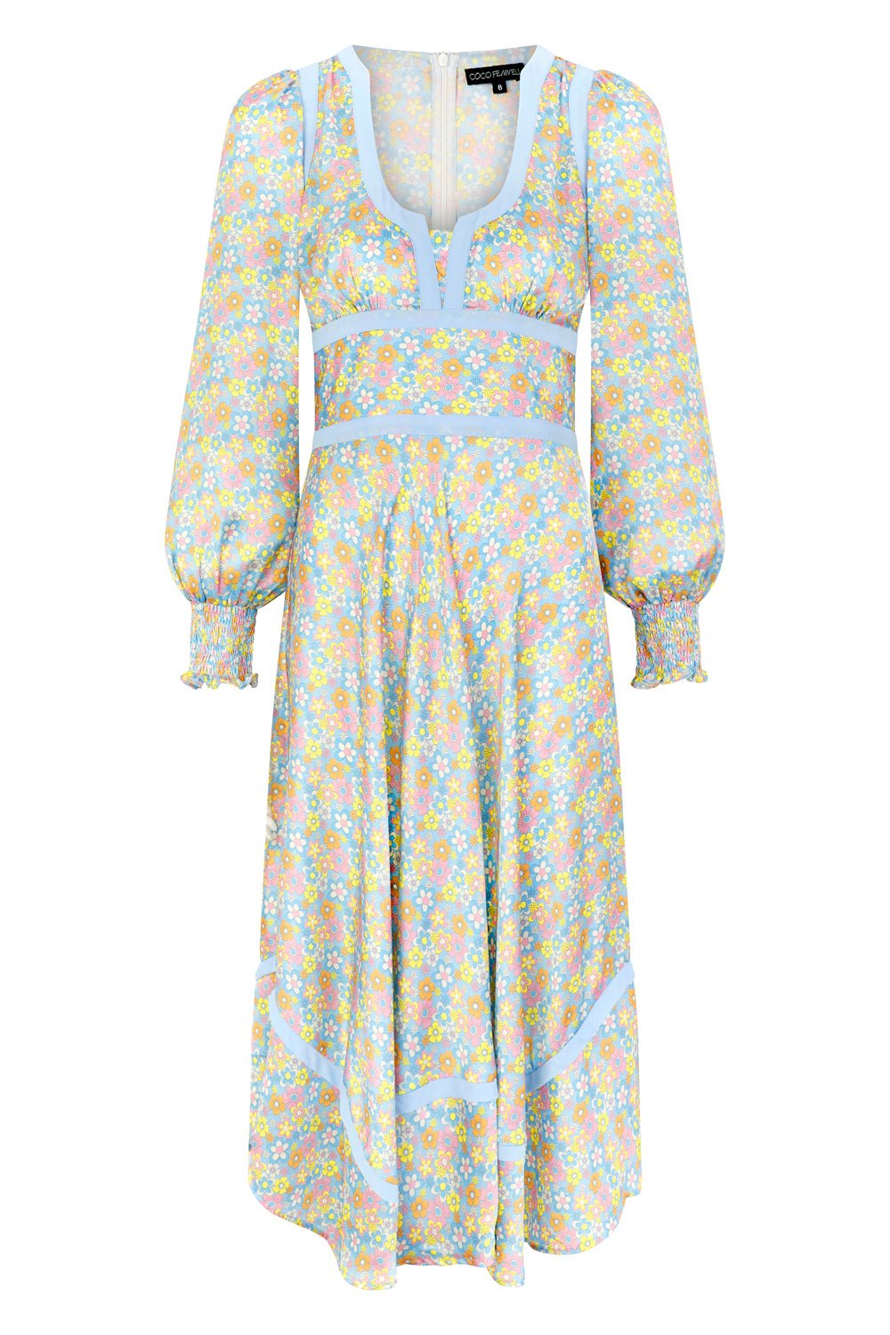 Silky sixties dirndl dress - Coco Fennell