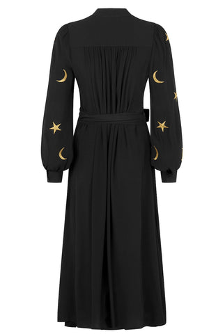 Star and moon embroidery dress - Coco Fennell