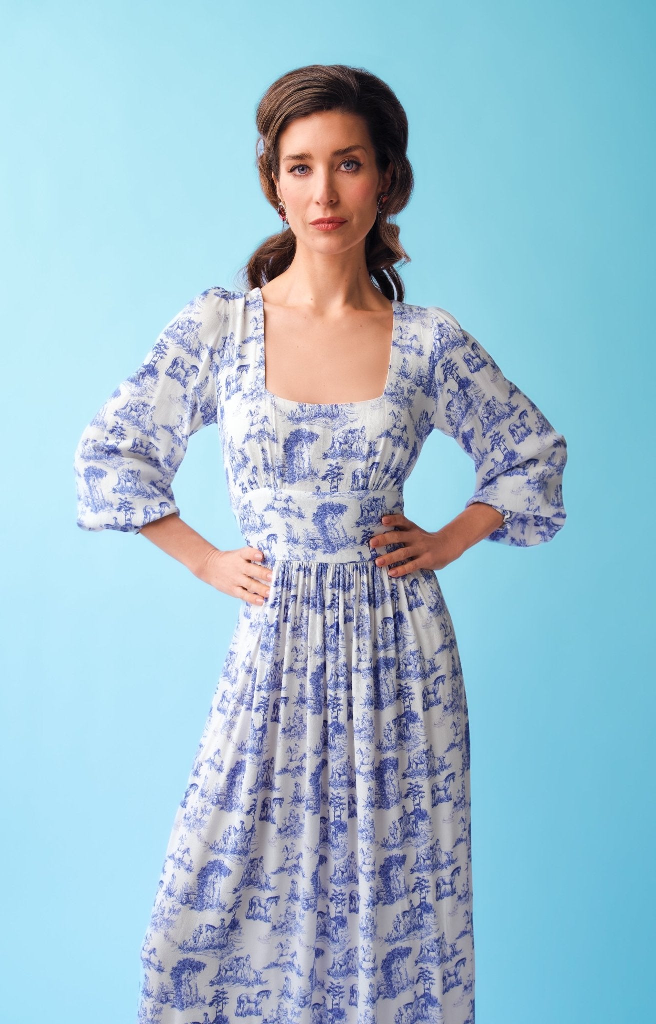 Toile de jouy dolly dress *PRE-ORDER* - Coco Fennell