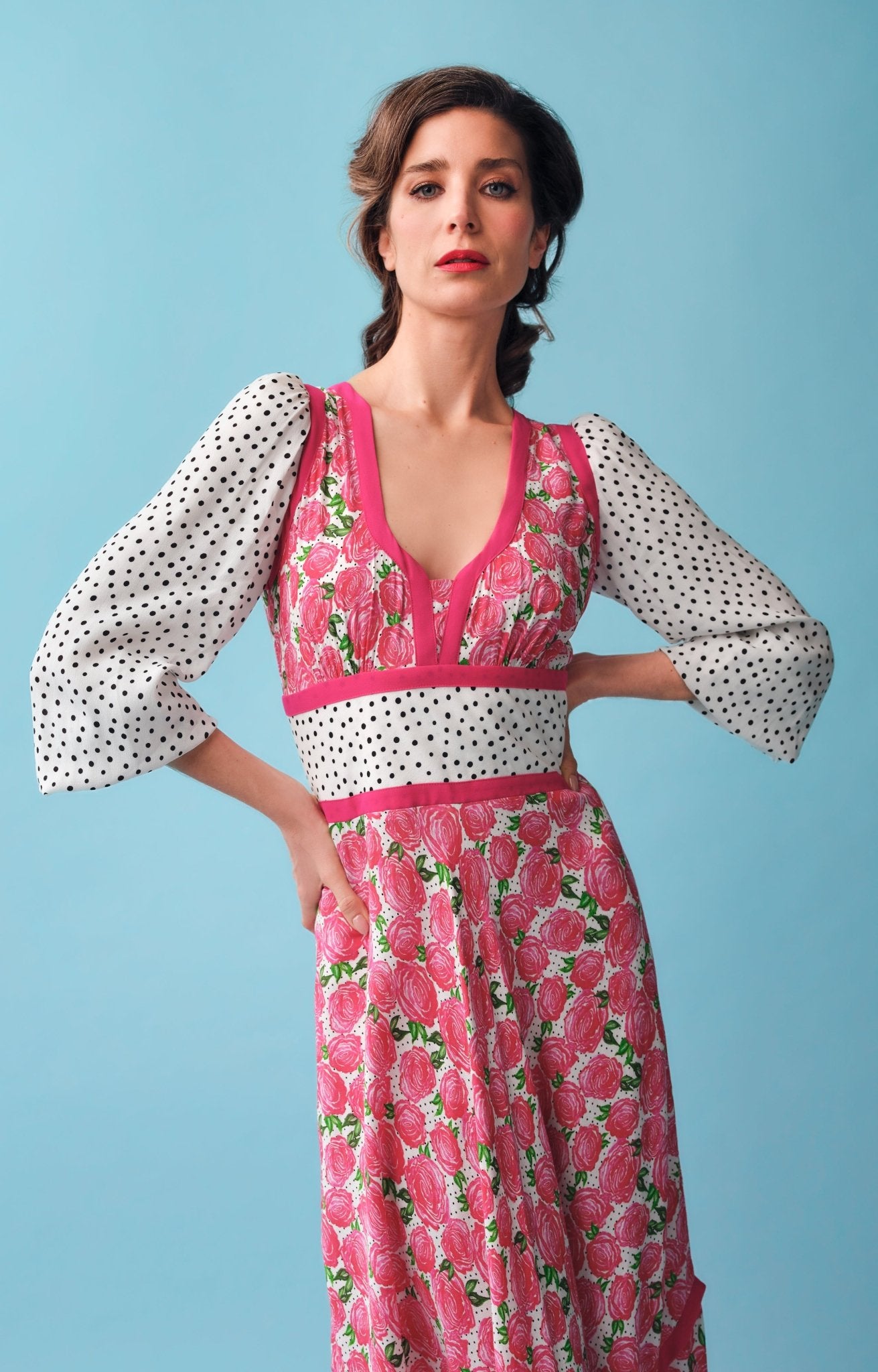 White rose dirndl dress *PRE-ORDER* - Coco Fennell