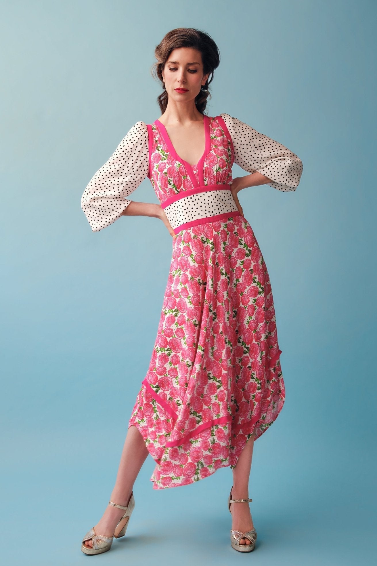 White rose dirndl dress *PRE-ORDER* - Coco Fennell
